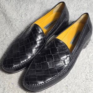 Vintage Sergio Aloy black Italian leather tassel loafers size 10.5 Mens Black Italian Loafers for Sale up to 90% Off: Poshmark main image 4